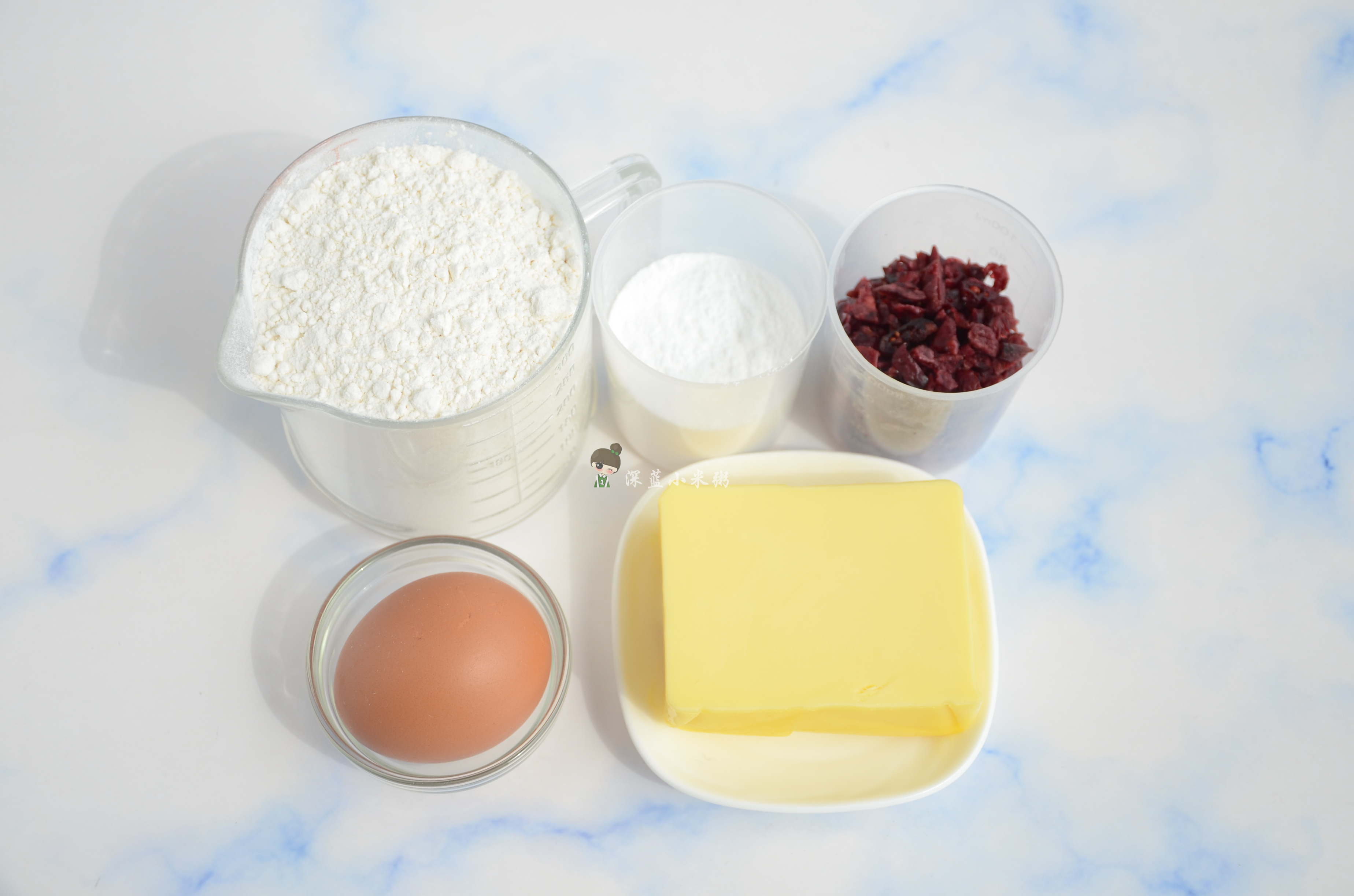 一学就会的蔓越莓曲奇饼干,酥脆简单的蔓越莓饼干