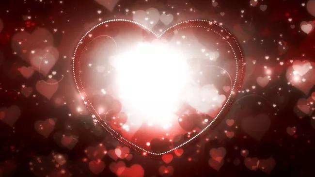 唯美心形素材视频,唯美心形的图片