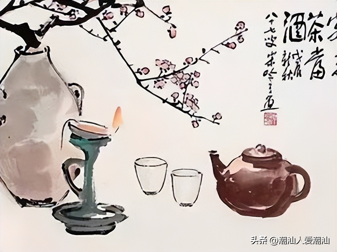 爱喝茶的潮汕人，你知道茶具上的“寒夜客来茶当酒”是什么意思吗