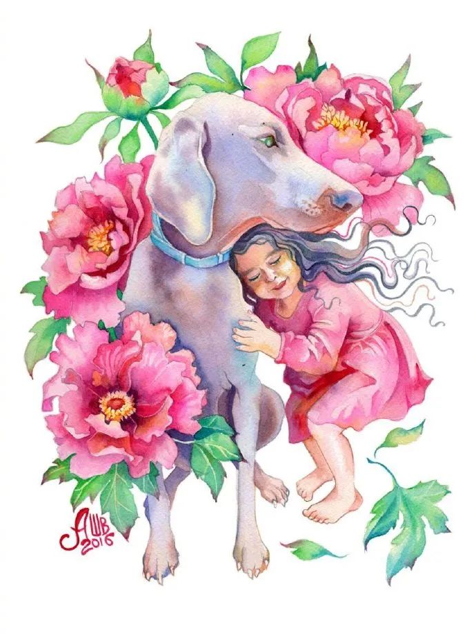 大神级水彩作品看完肯定不后悔,40张笔触狂放的水彩