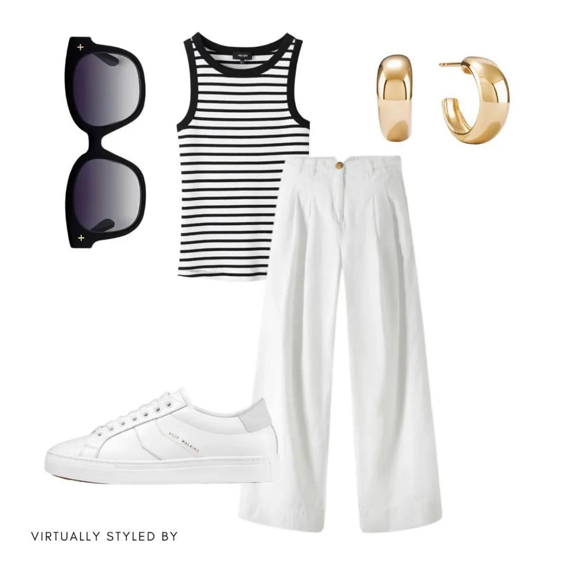 蓝白黑色搭配图片,蓝白怎么搭配出高级感