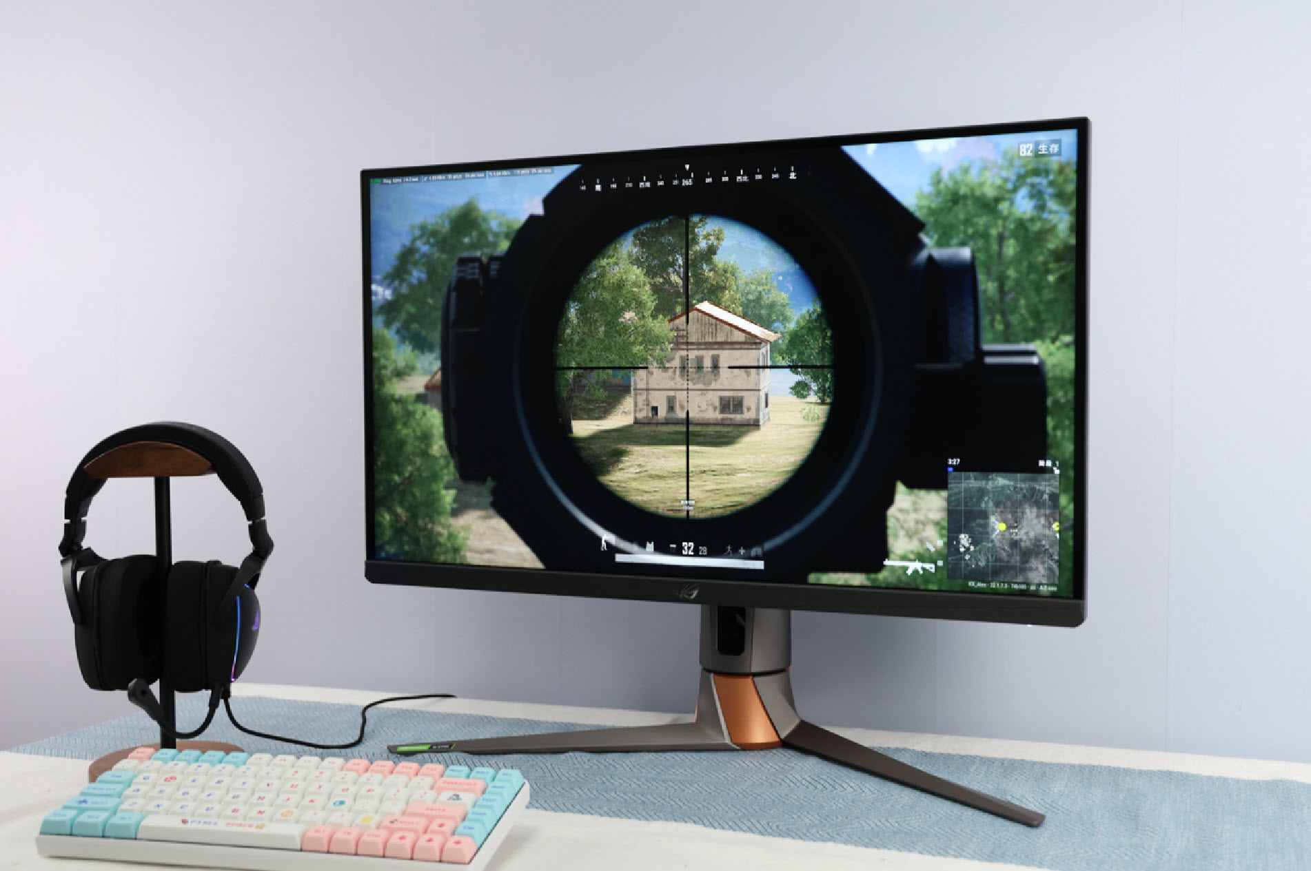 超神rog显示器144hz,rog超神27pg27uqr电竞显示器