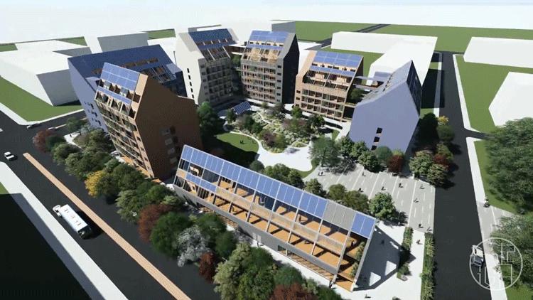 零碳排、零废弃、以租代售的模块化新型小区，还能种菜养鱼