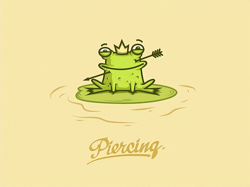 青蛙元素logo设计,蛙标志设计logo