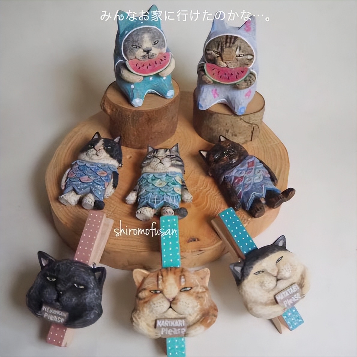 日本艺术家木雕猫,日本木雕猫艺术家