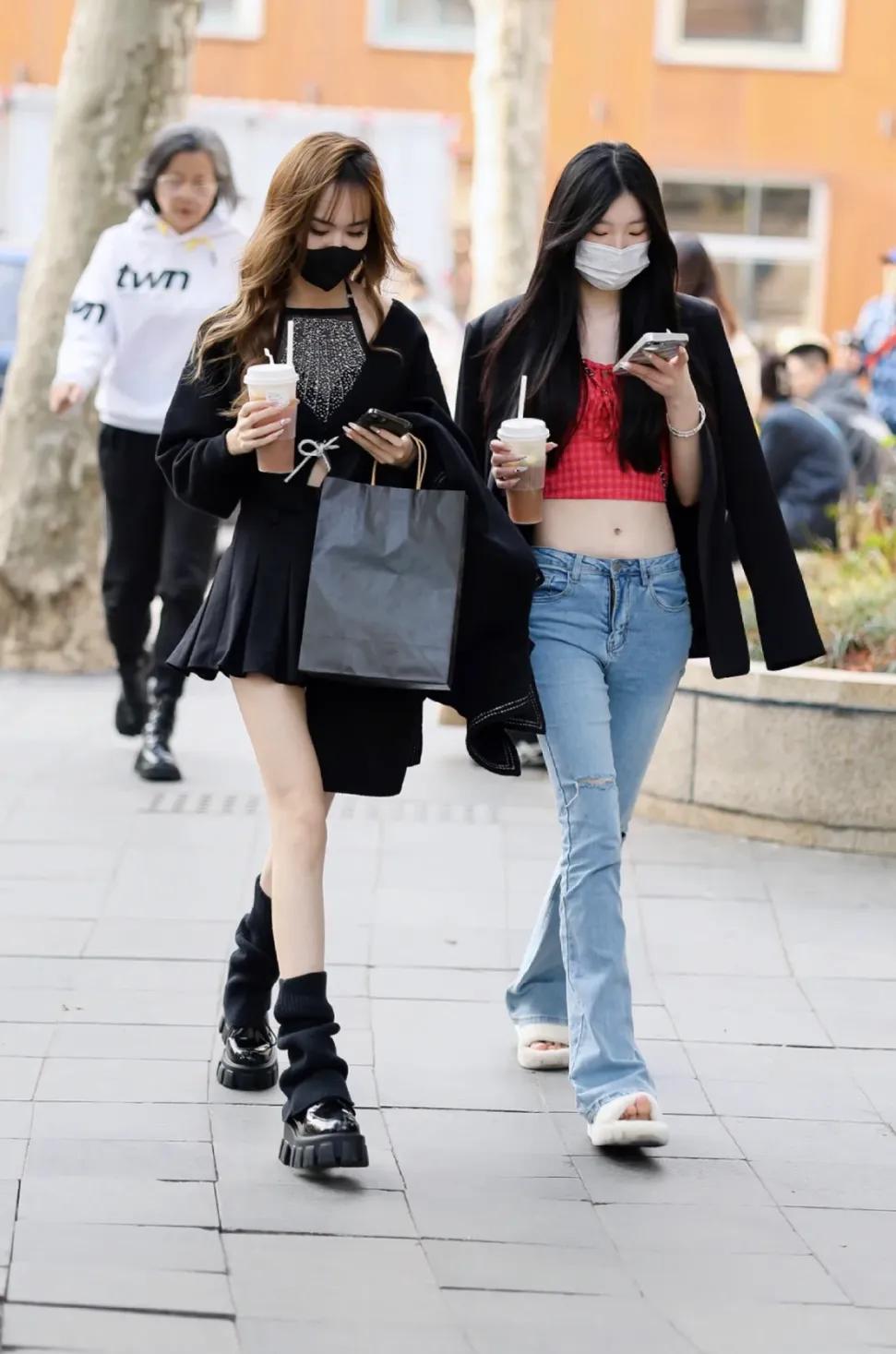 街拍三木穿搭图片,三木姑娘最新街拍