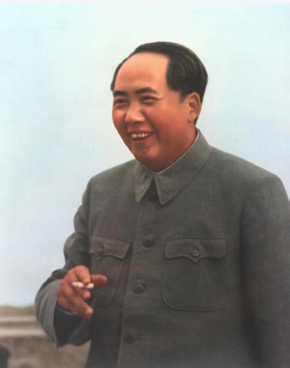 见*先念李**抽雪茄，毛主席看了半天：你有这么好的烟，怎么不告诉我