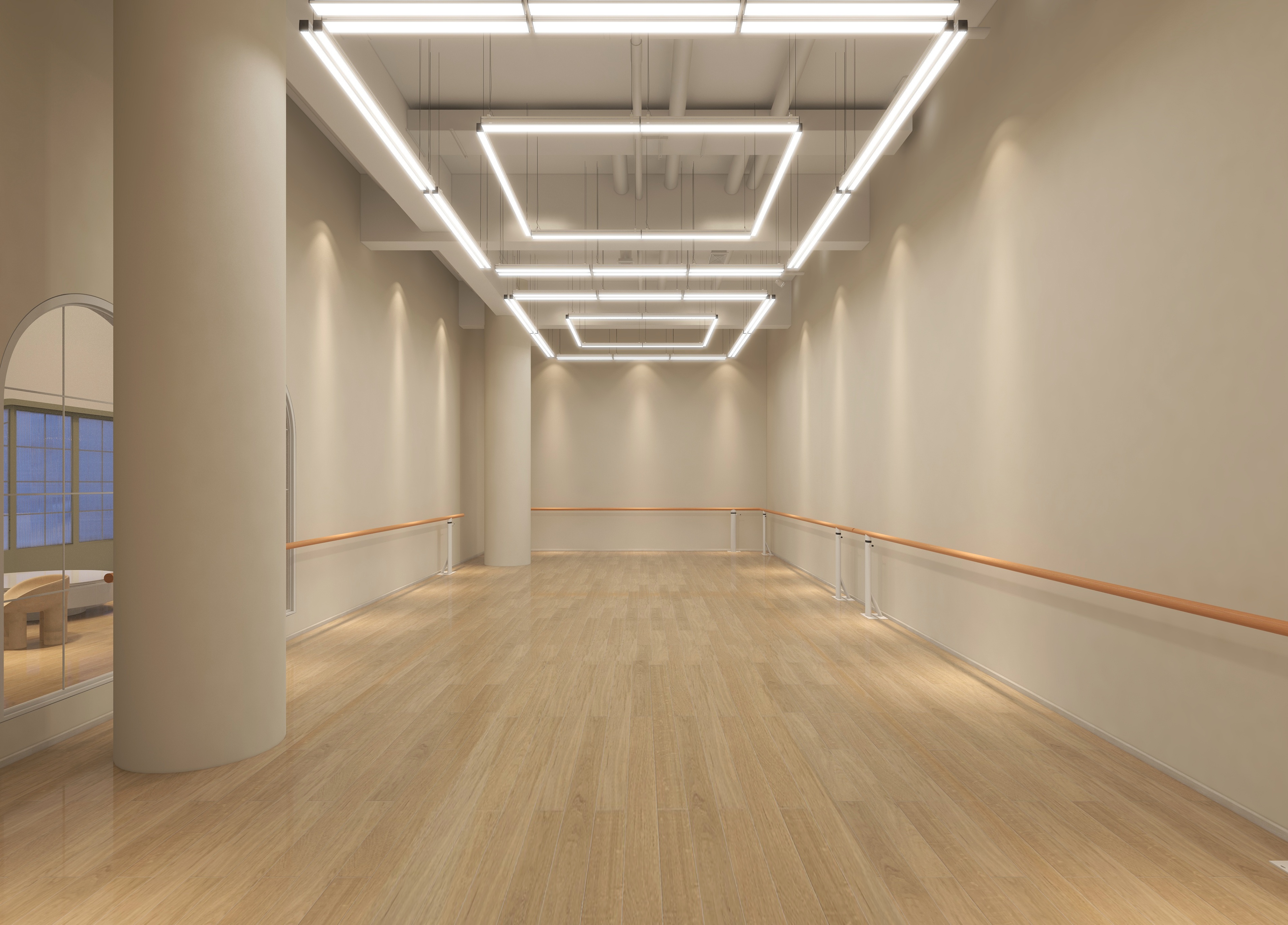 300平文化课教育培训班装修效果图,300平培训班装修设计