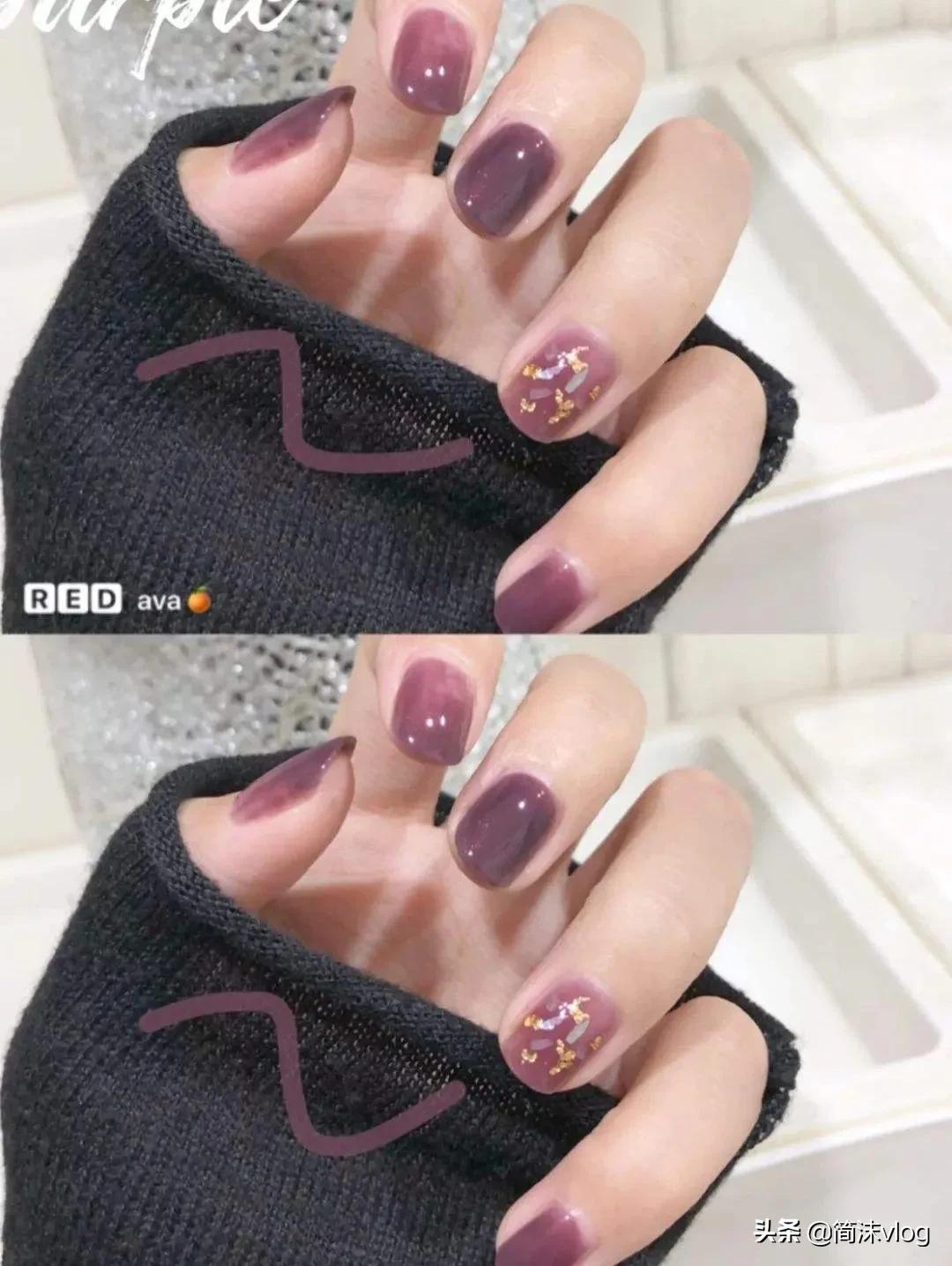 2022美甲爆款新年小短甲,适合2022过年的美甲图片