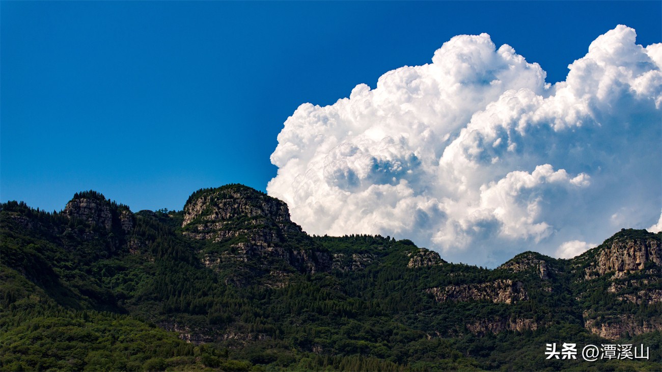 梦幻天空照片调色,淄博潭溪山现冰瀑奇观