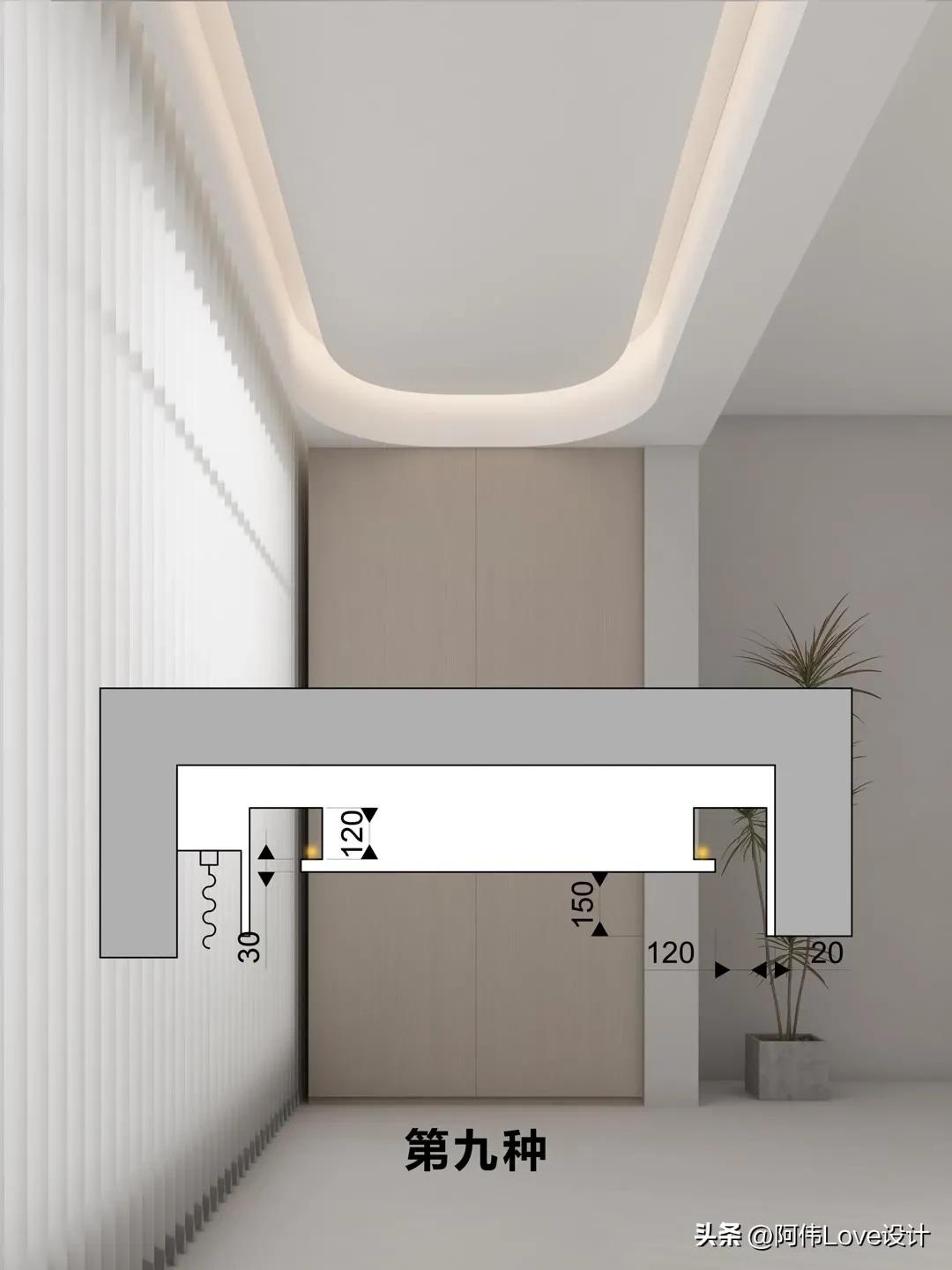 阳台吊顶隔断效果图,阳台吊顶做法效果图大全