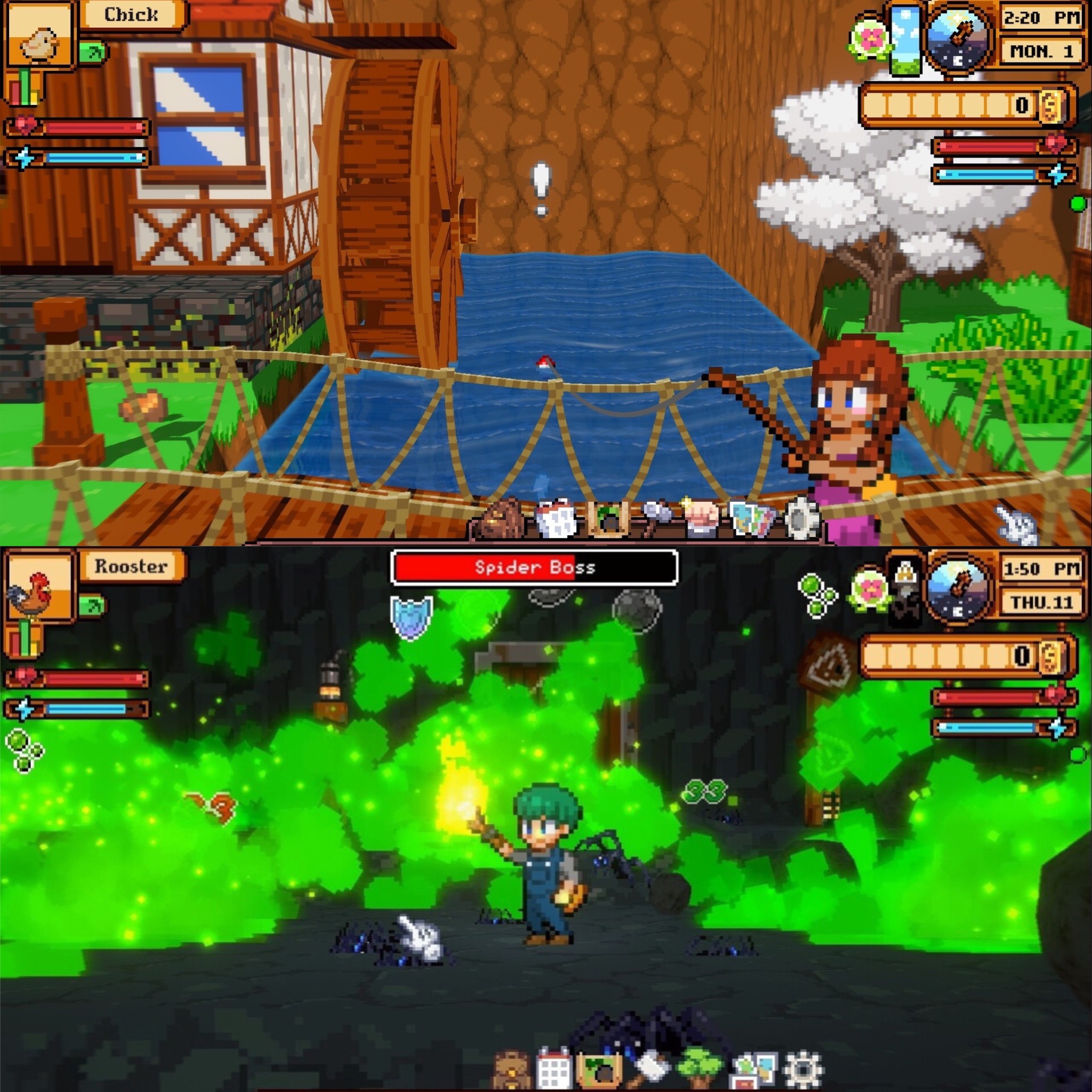 又是星露谷同款？像素风种田挖矿宠物战斗拍卖