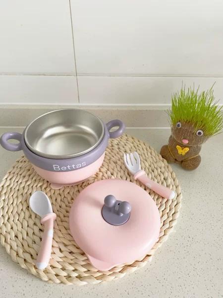 有它不怕宝宝吃饭慢了，冬日必备贝肽斯保温碗！