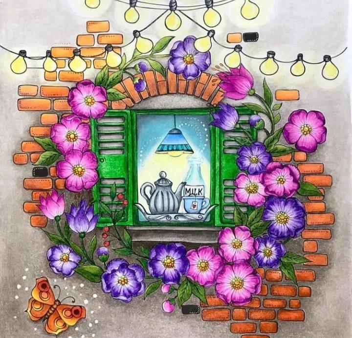 100幅初学者彩铅画花卉,100张新手彩铅临摹图片