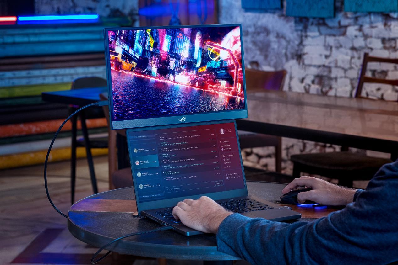 华硕便携显示器旋转,华硕rog便携显示器使用说明