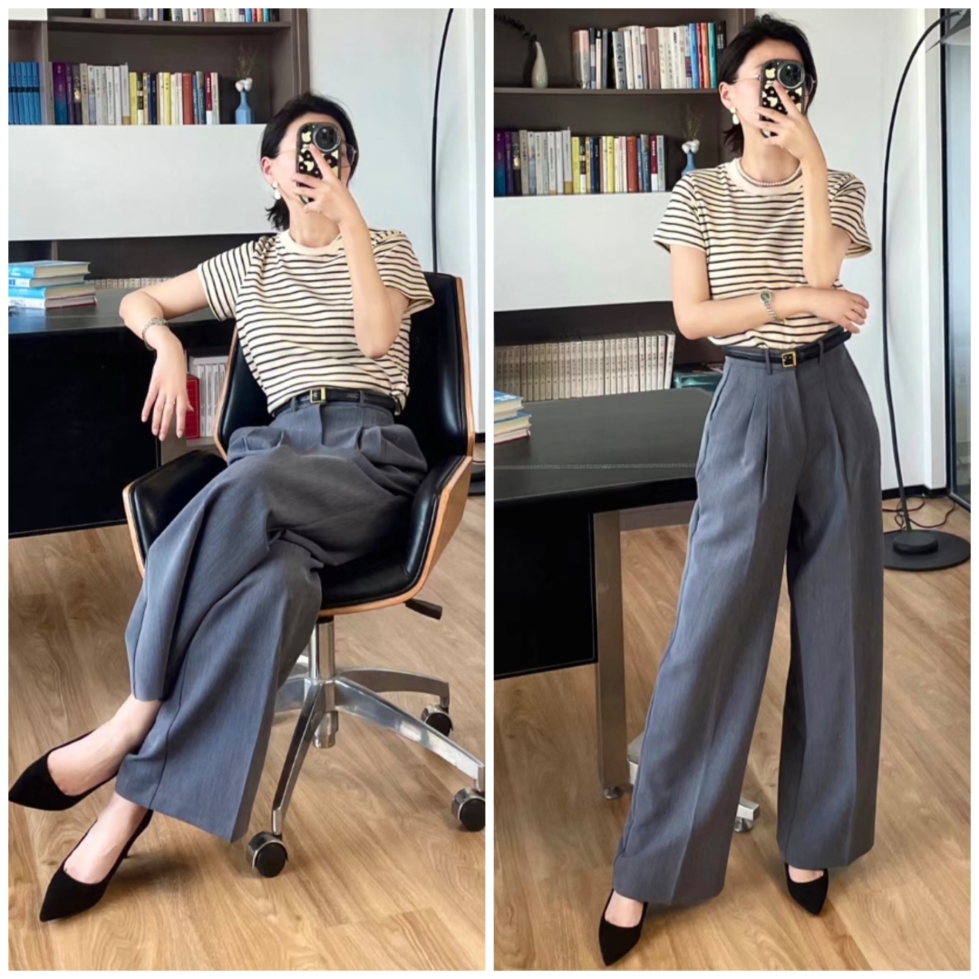 有垂感的灰裤子怎么搭配,有垂感的灰色裤子怎样搭配