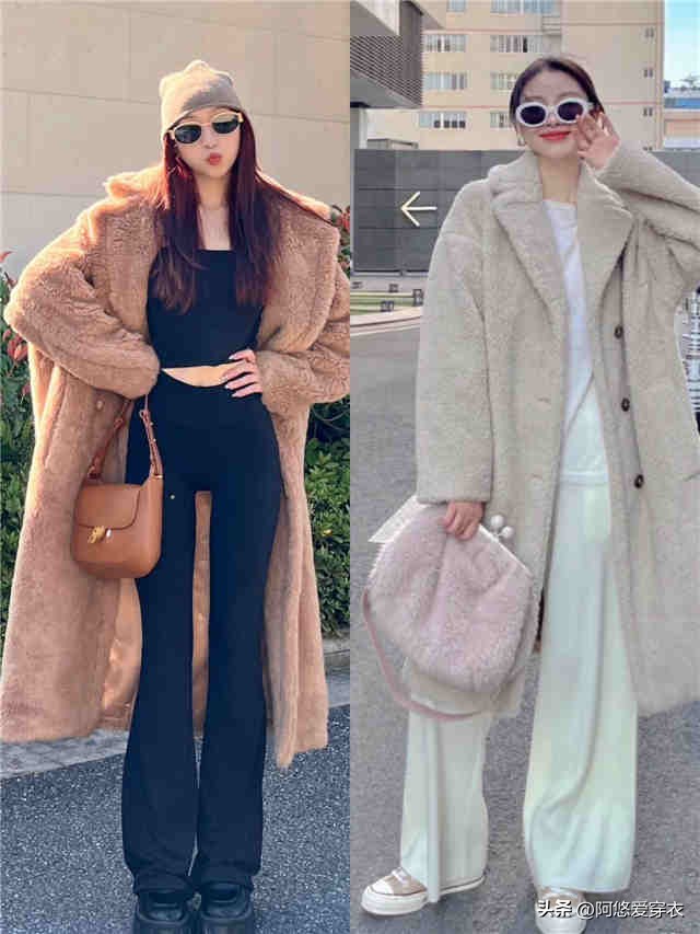 没想到：今年流行的“泰迪熊大衣”，比皮草还洋气，温暖显瘦又美
