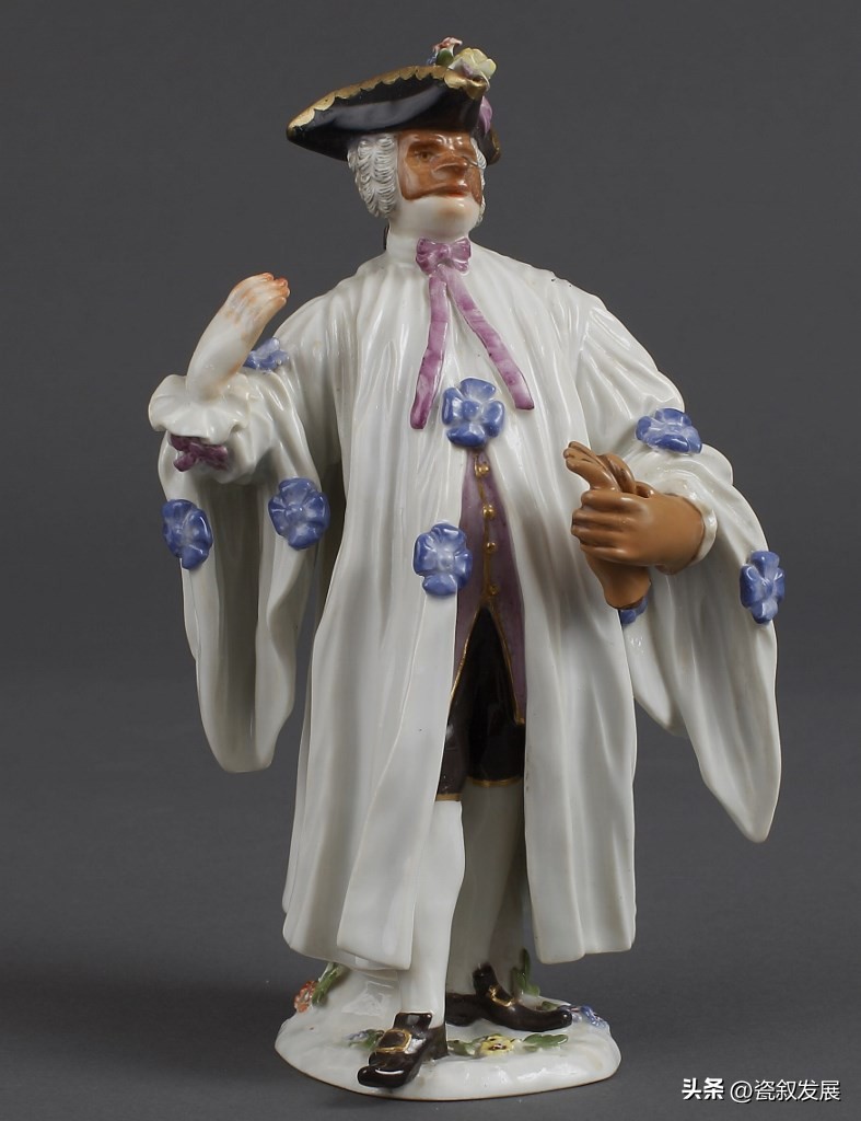 带着“烟火气”的德国梅森Meissen御窑人物瓷塑之小丑角色造型