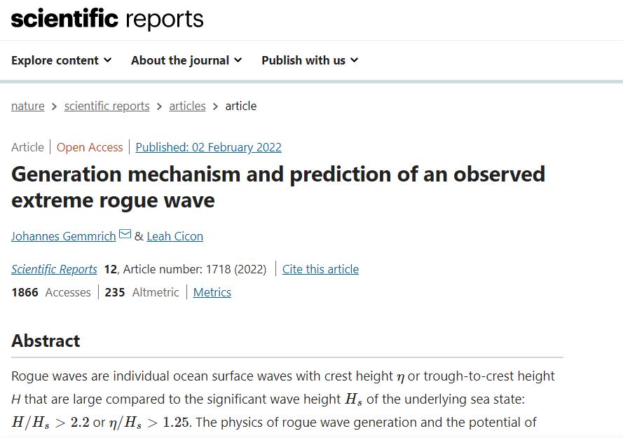 恐怖的海浪：1300年一遇！17.8米的“疯狗浪”究竟怎么产生的？