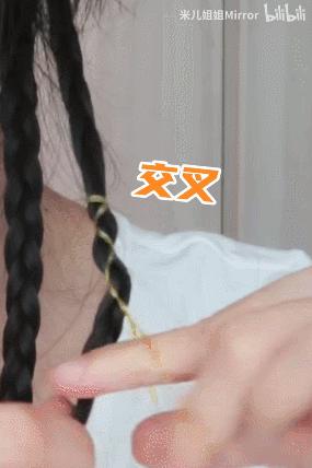 波浪卷发简单编发,人鱼微卷编发造型