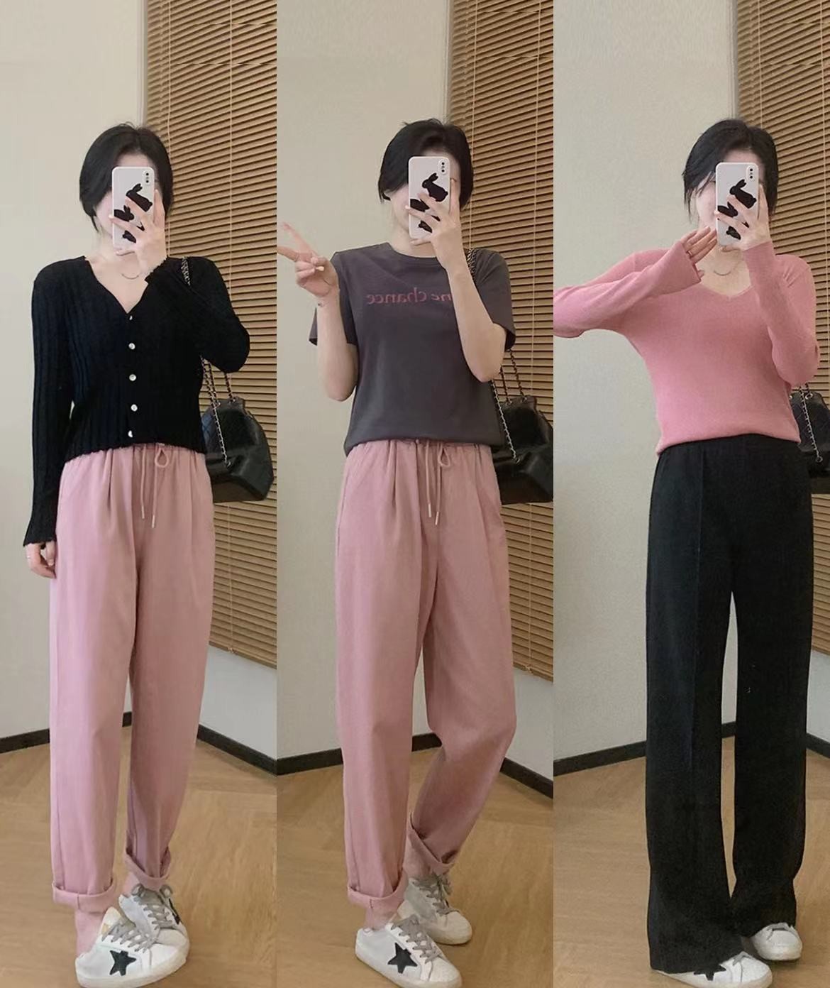 夏日超平价粉色系搭配少女心爆棚,春天穿搭中性风粉色