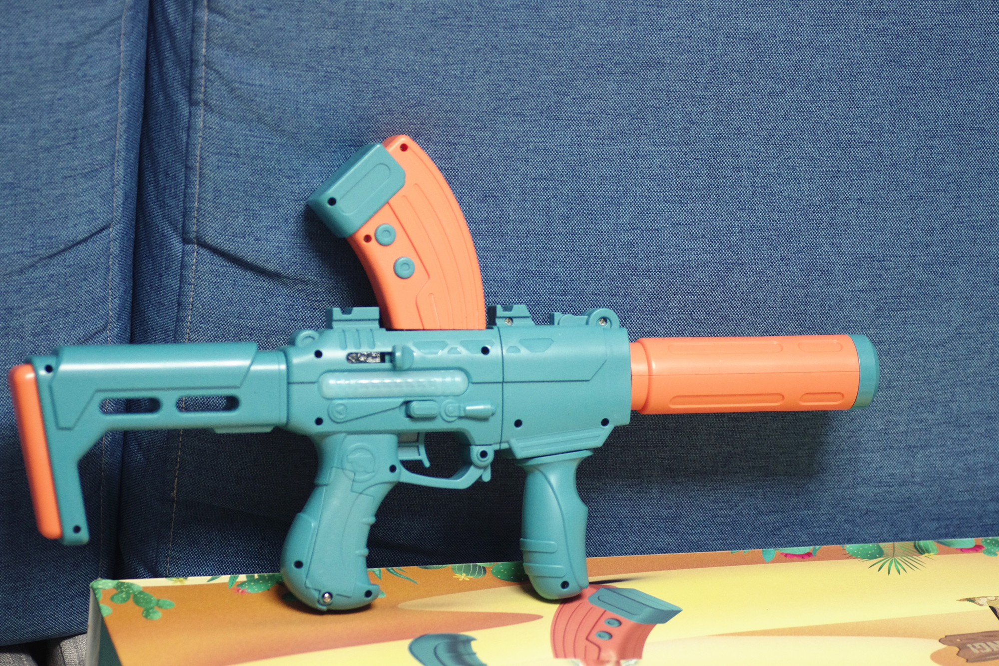 磁力拼接玩具枪,磁力枪宝宝玩具