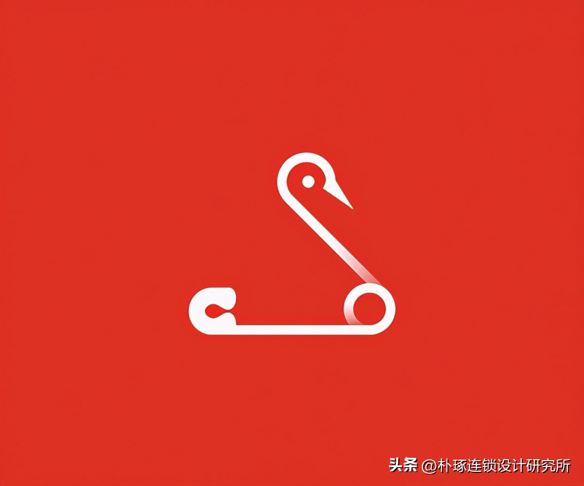 大头针logo设计,回形针logo创意设计