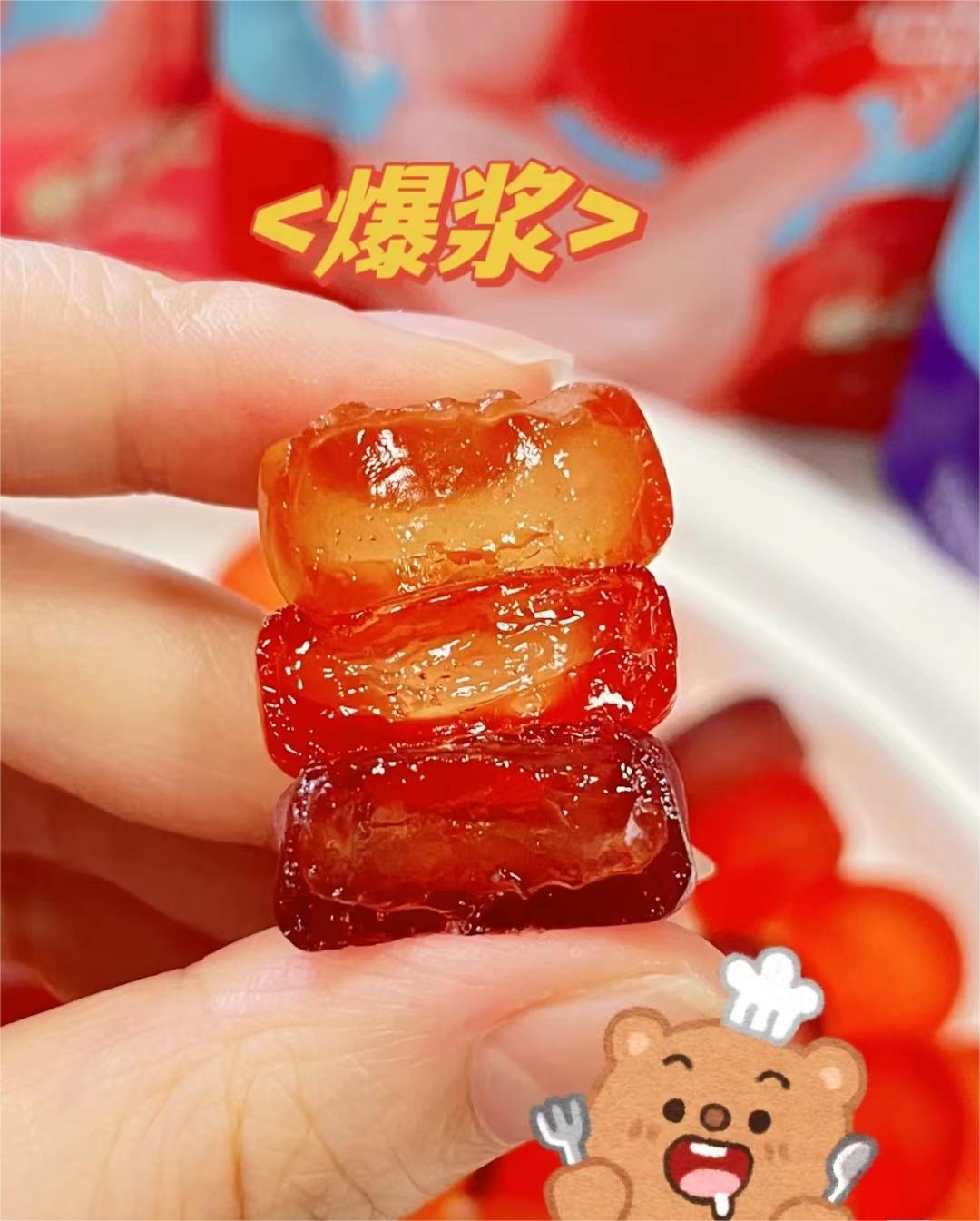 金丝猴爆浆果汁软糖,金丝猴白桃果汁软糖