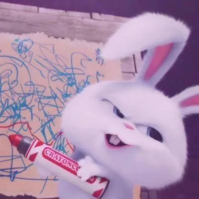 兔八哥头像搞笑,兔八哥头像简笔画