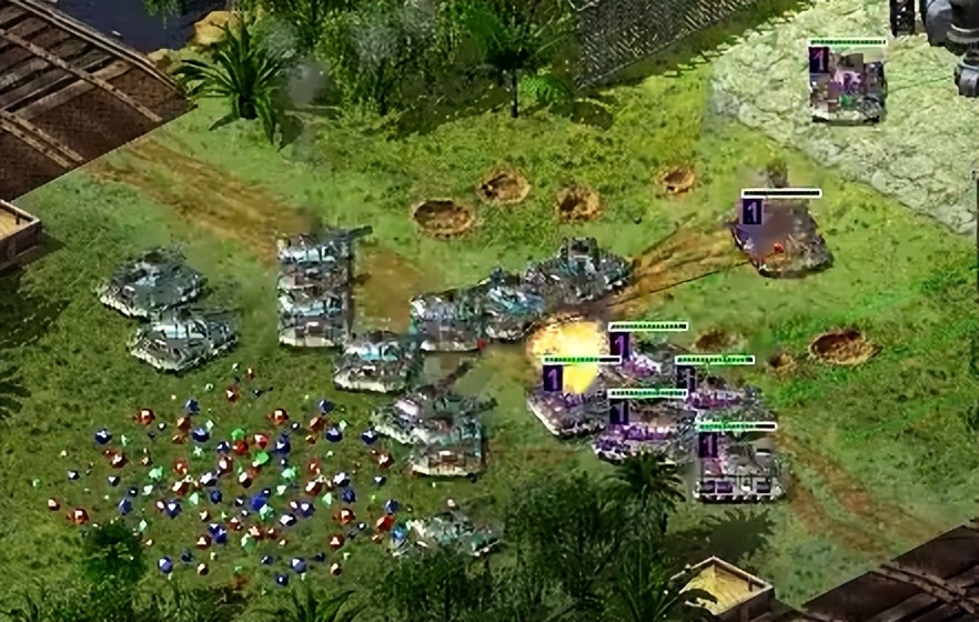 红警怎么快速点99个坦克,红警坦克对战时候的操作