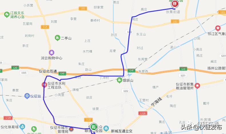 仪征7路公交时刻表,仪征最新公交车路线时间表