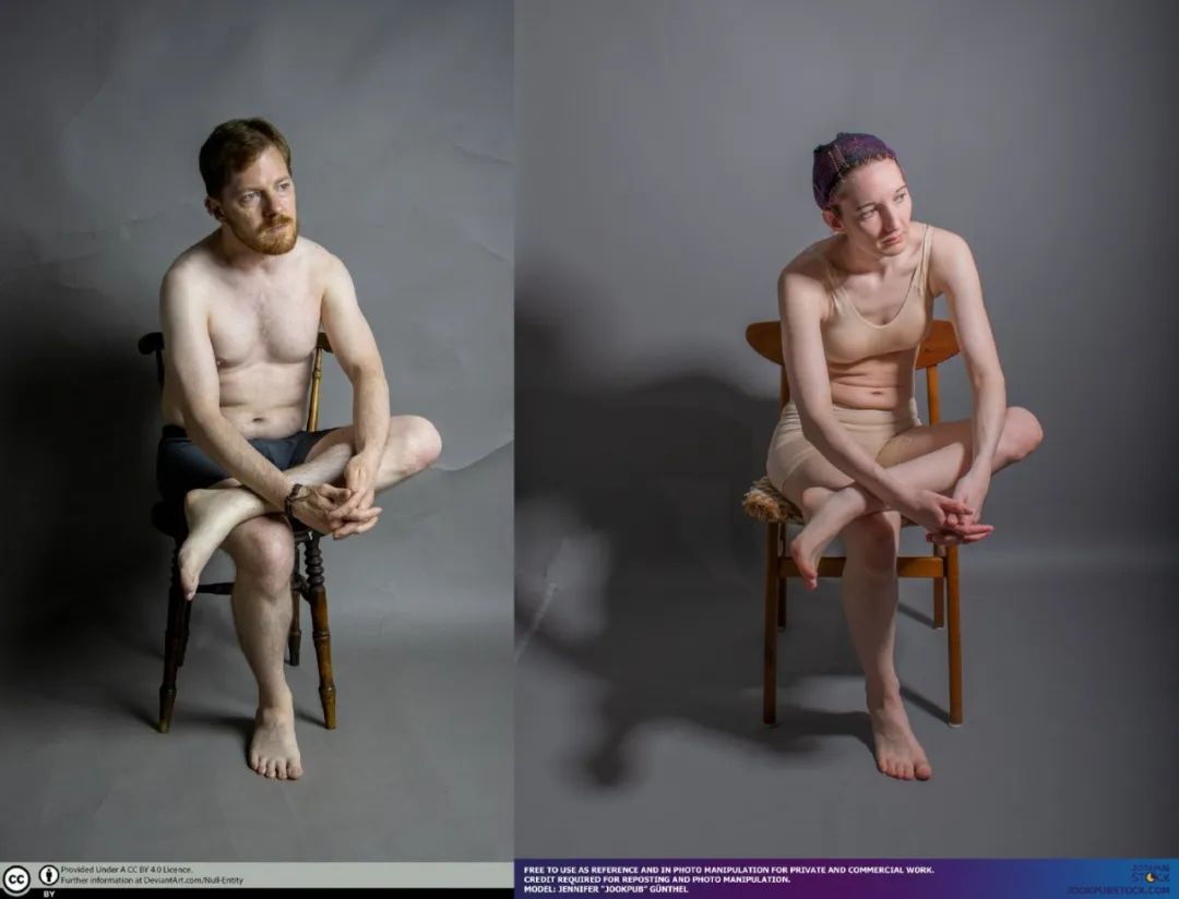 人体坐姿画法速写,速写坐姿人体结构及名称