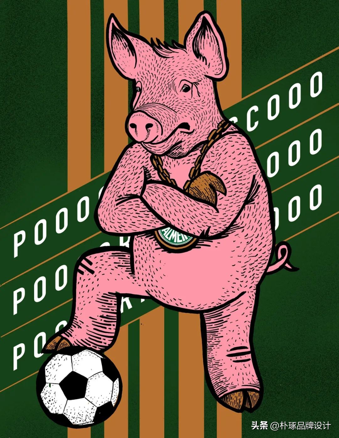 足球插画人物图片,足球运动员海报手绘简单一点