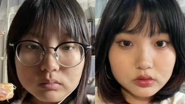 大学生化妆前后对比震撼版,大学生化妆前后差距