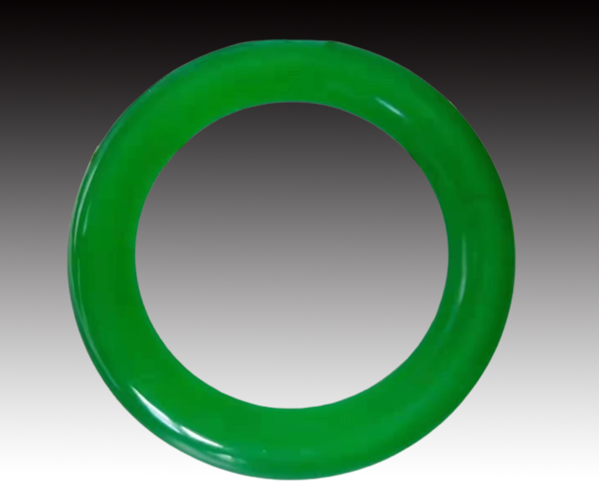 鉴宝帝王绿翡翠手镯,清金丝玉翡翠手镯