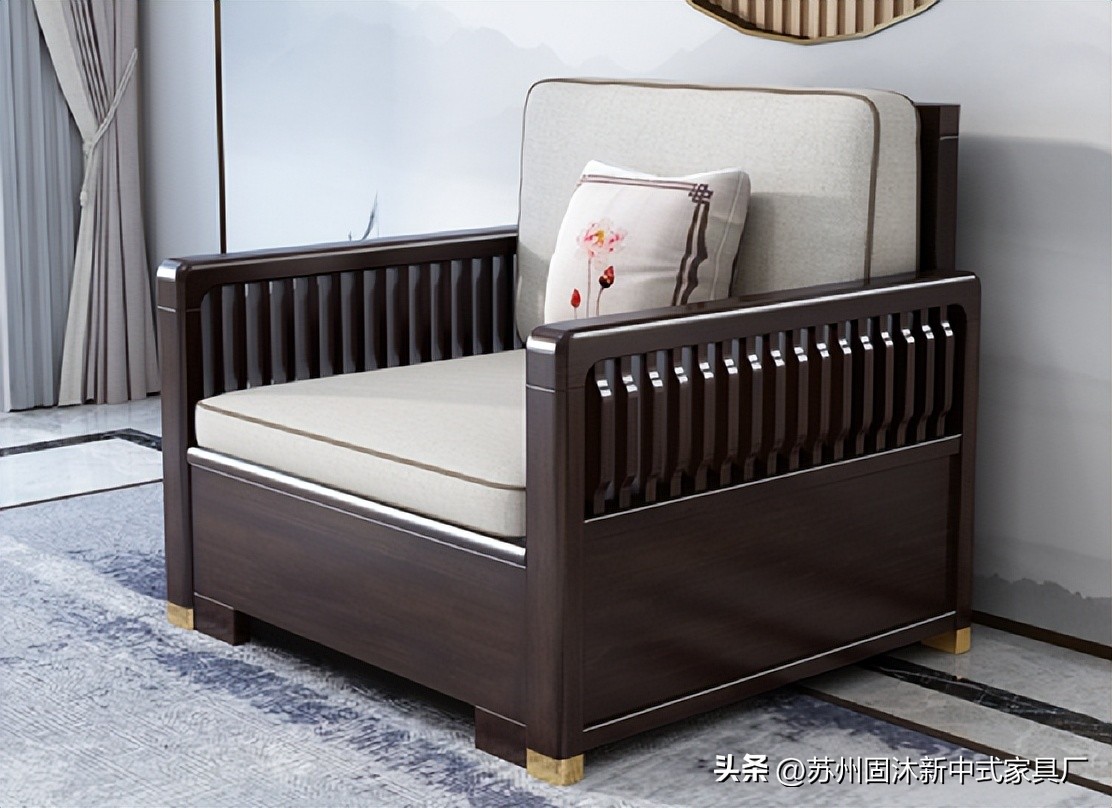 江苏实木中式沙发,中式实木整装沙发