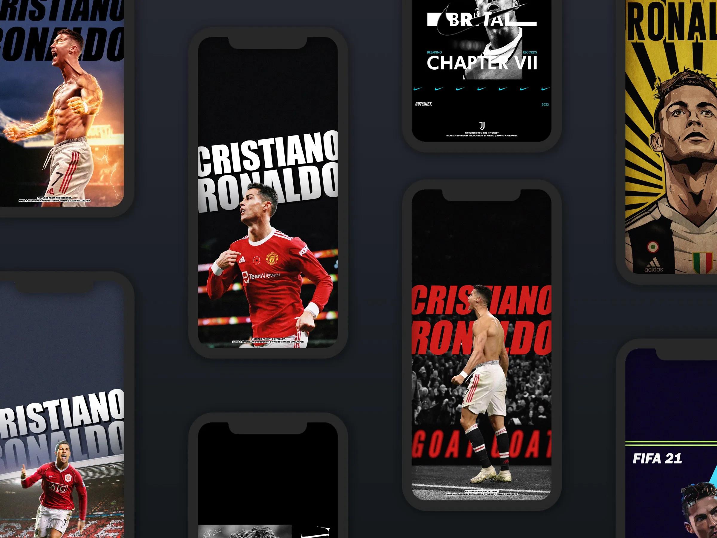 抖音上很火的曼联壁纸c罗,c罗壁纸全屏高清4k手机