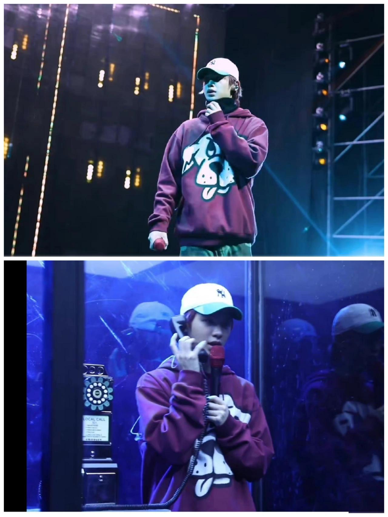 justin 黄明昊 (黄明昊穿白色匡威)