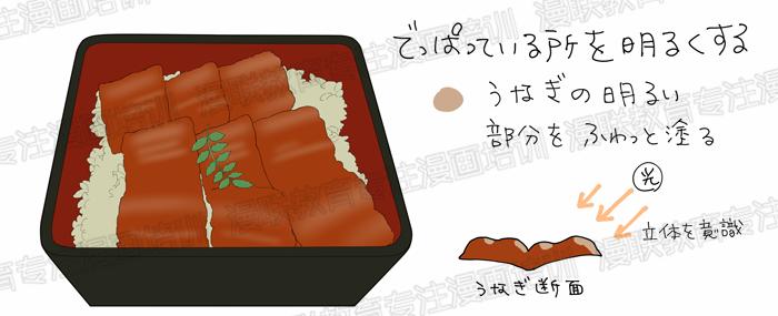 漫画食物的画法,怎么画鳗鱼