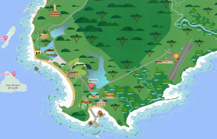 景区手绘地图制作技巧,景区手绘地图简单又漂亮