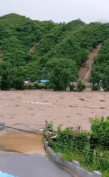 涞水泥石流灾难视频,涞水汤家庄泥石流