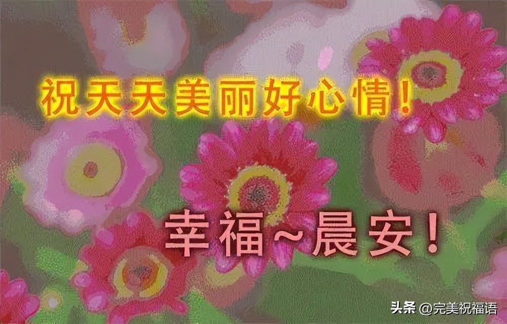 早上好祝福语图片加表情大全,今日最新早上好动态祝福表情