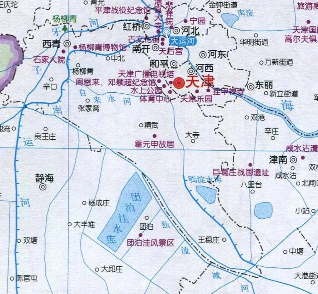 天津旅游地图高清版,旅游地图天津旅游攻略