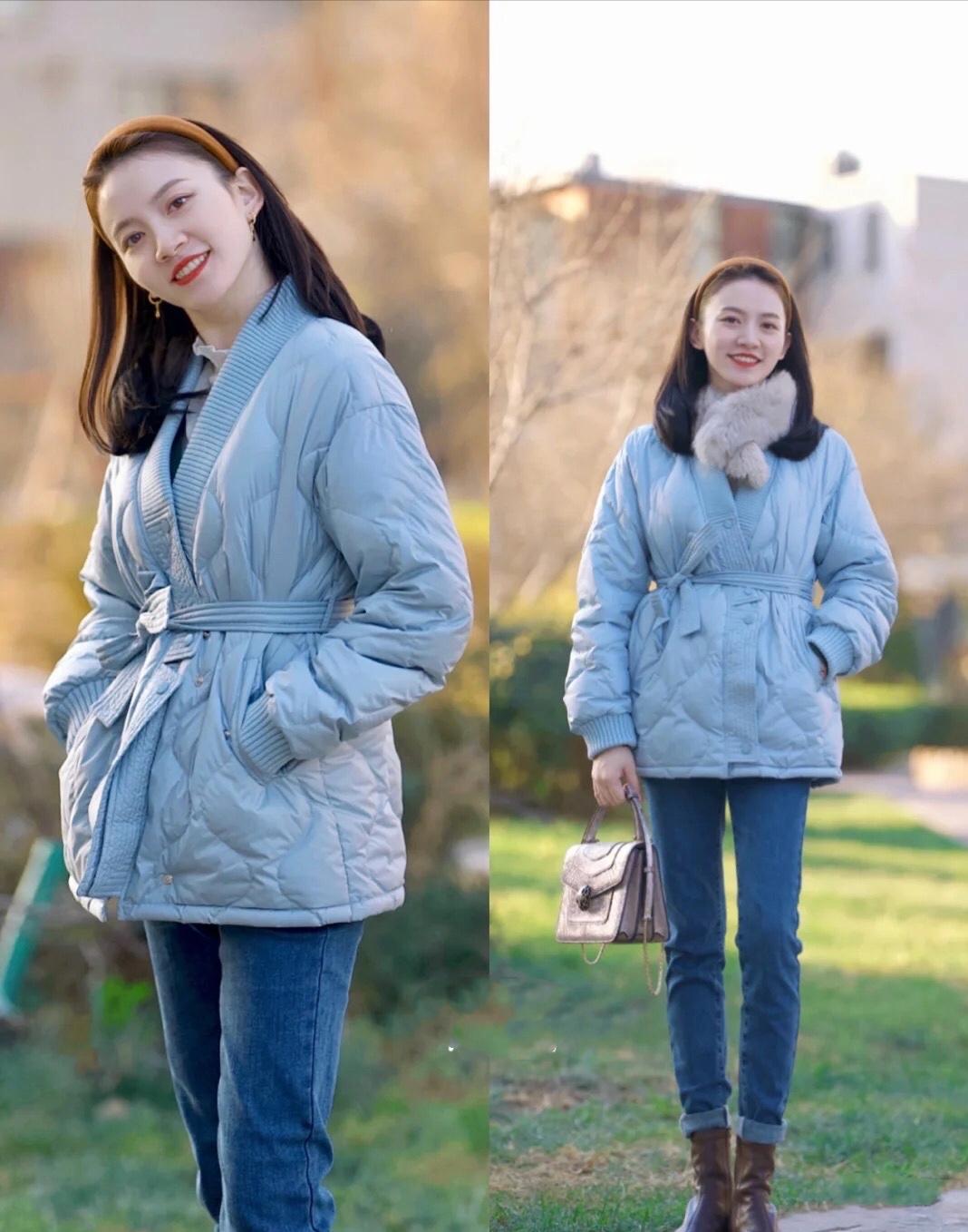 冬天穿羽绒服暖和,冬天穿裤子好看又保暖