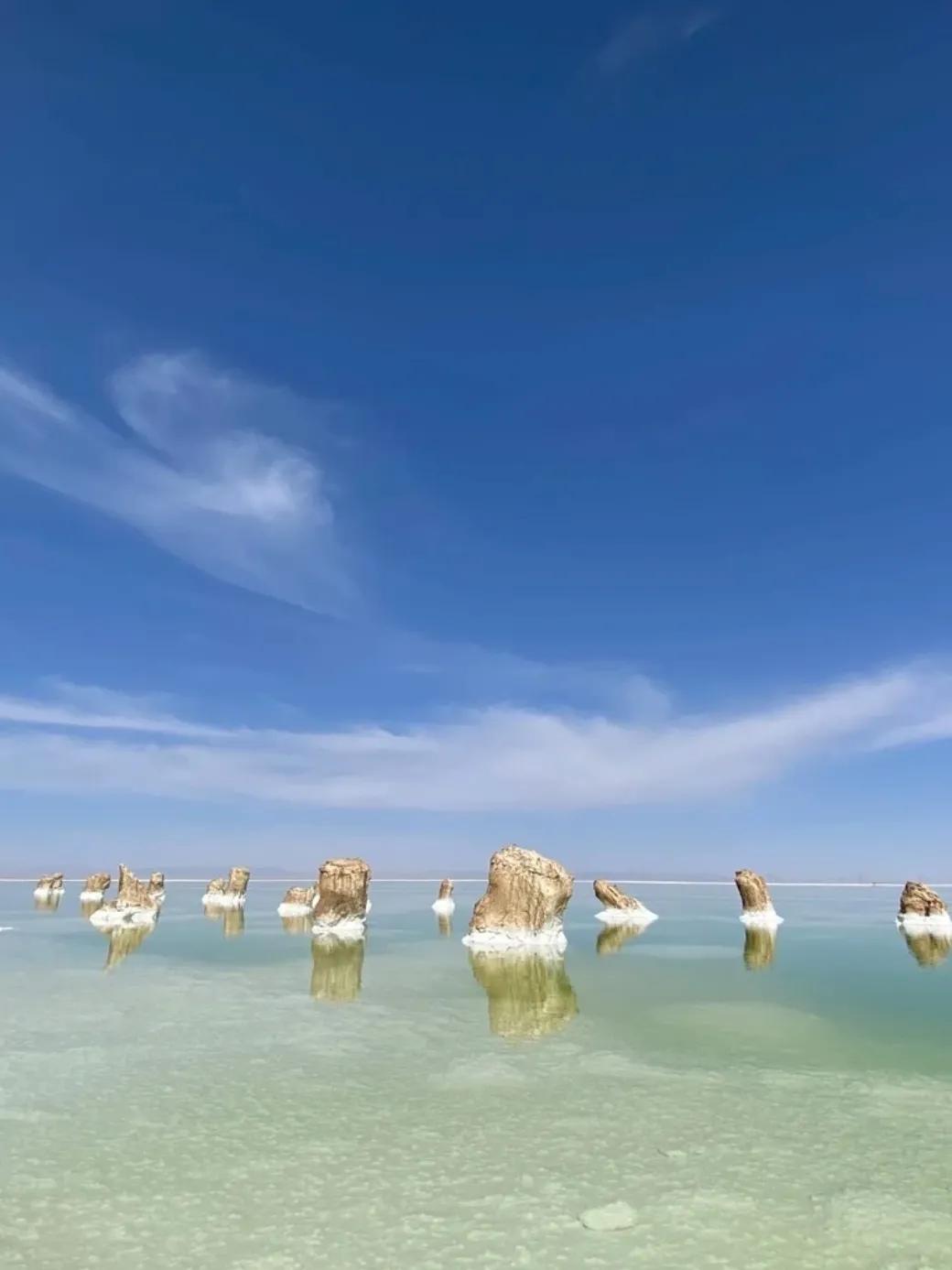 茶卡盐湖天空之镜最初的抖音,茶卡盐湖天空之镜几月份适合