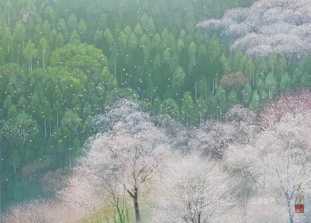 野地美树子手绘油画,日本画家奈良美智作品图