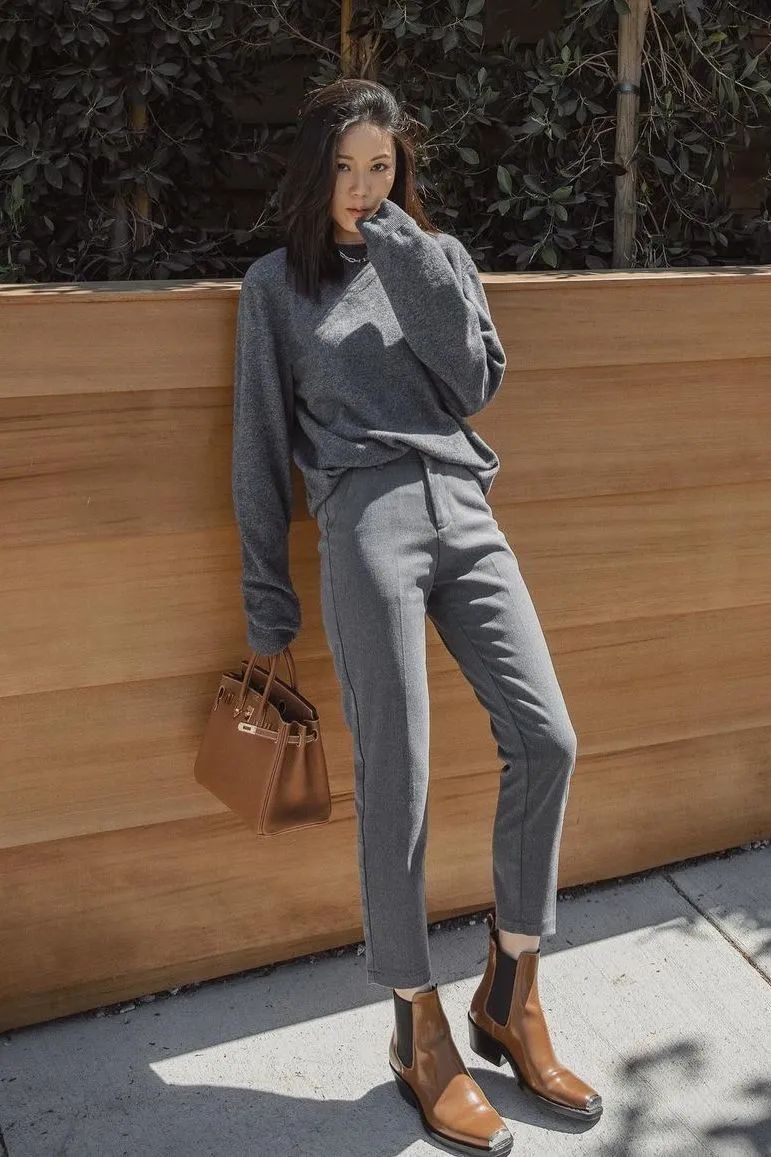 穿长裤显腿长的小白鞋,百搭鞋子秀气显脚小短靴