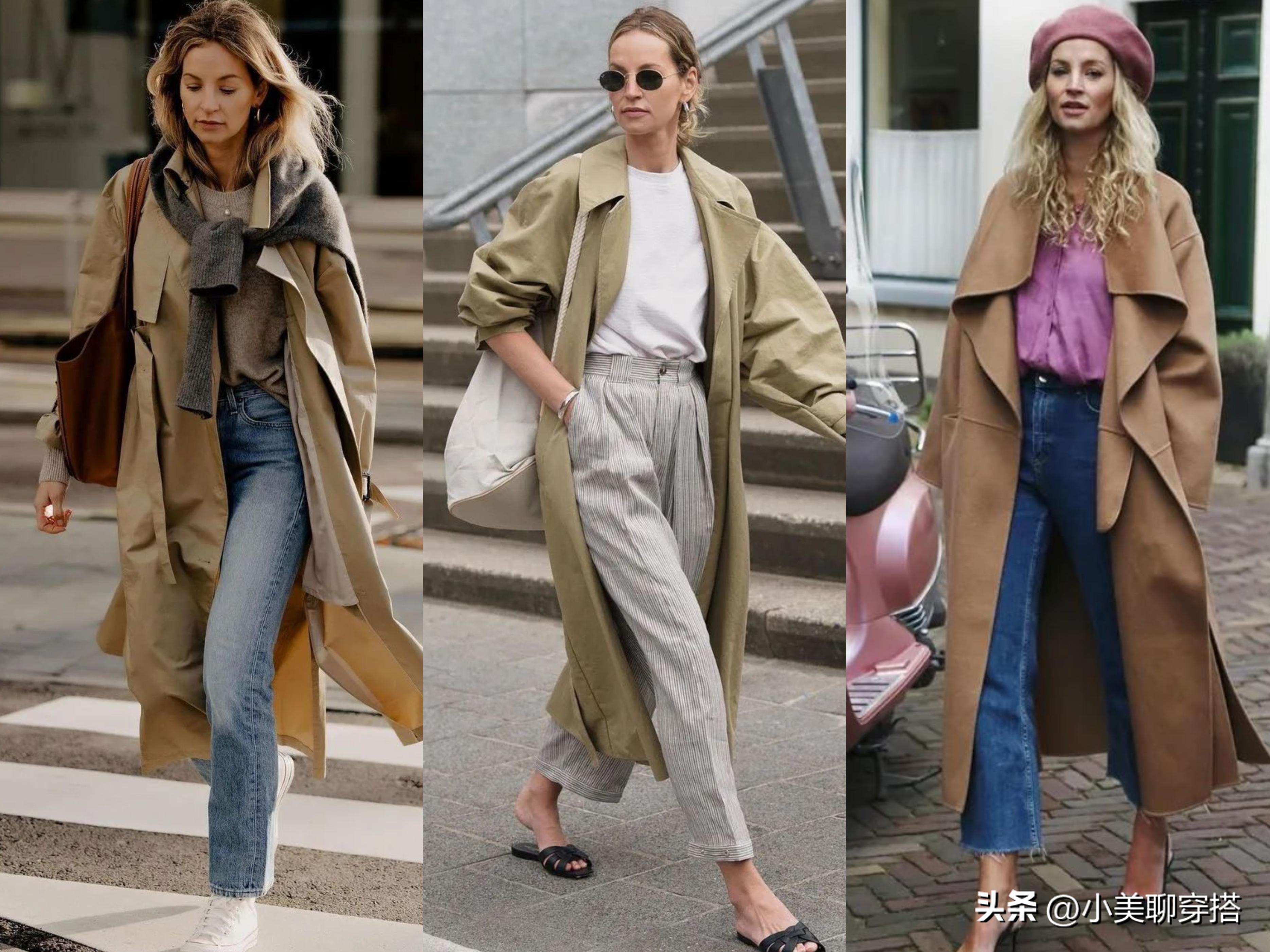 秋天跟着她学习极简风格穿搭,简约高级,够飒够美