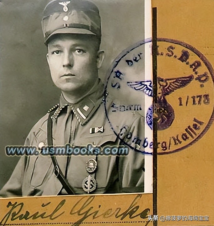 纳粹冲锋队用的什么枪,纳粹德军军衔图解