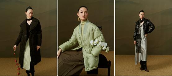 艾莱依不规则设计感羽绒服,艾莱依设计感羽绒服